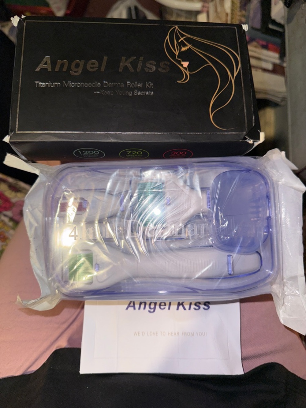 Angel Kiss Brand Titanium Microneedle Derma Roller Kit! (New)
